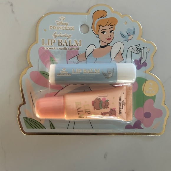 Disney Princess Cinderella Lip Balm Set – Coconut & Vanilla | NWT - Picture 2 of 4